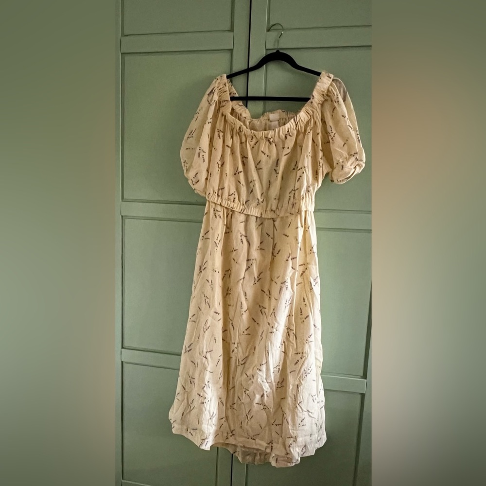 Off the shoulder backless sundress